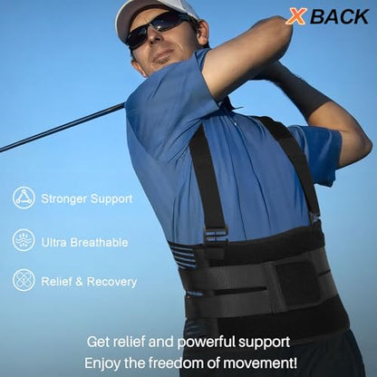 DARLIS Advanced X-Back Brace for Men & Women Lower Back Pain Relief, XL/2XL - size: XL/2XL (47.2"-55.1")