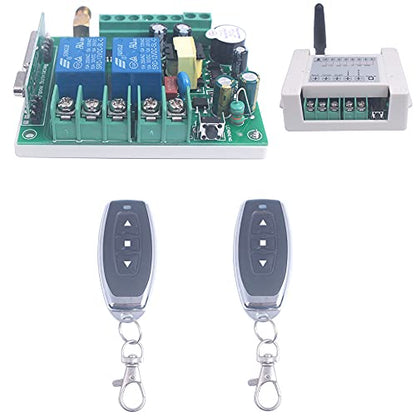 110V 120V 220V Motor Forward Reverse Remote Switch, 2 Channel Relay