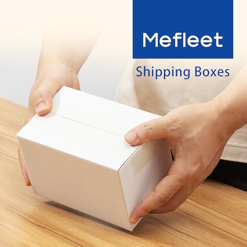 Mefleet 6x4x4" Small Shipping Boxes 50 Pack Corrugated Cardboard Box White - size: 6x4x4 inches (50 Pack)