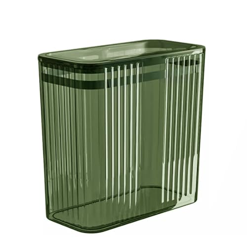 Bathroom Trash Cans with Lids, 3.5 Gallon (Green) - color: Green, style: Side Opening