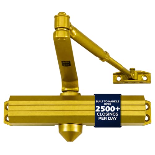 Boomerang D4016 Medium/Heavy-Duty Designer Auto Commercial Door Closer - color: Painted Brass/Gold