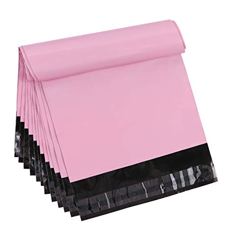 10 x 13.6inch Pink Poly Mailer Bags with Self Adhesive Strip,30 Pcs