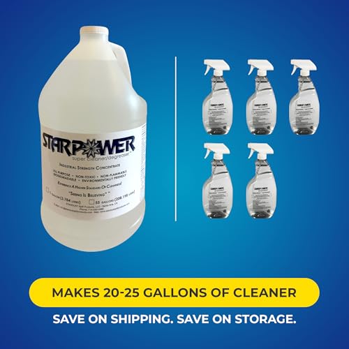 STARPOWER SUPER CLEANER/DEGREASER Concentrate, Heavy Duty, 1 Gallon - size: 128 Fl Oz (Pack of 1)