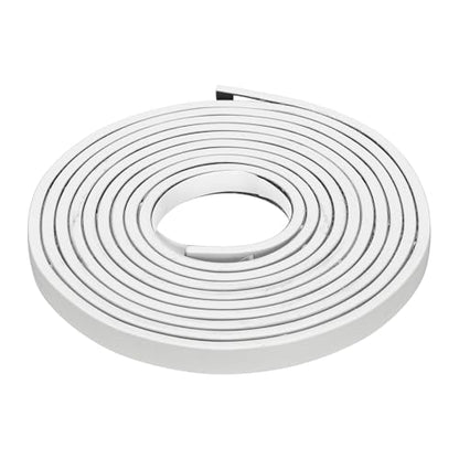 Smoke Fire Seal Strip 9.8Ft 12mm/0.47" Wx 5mm/0.2" T White - color: White, size: 9.8FT x 12mm / 0.47" W x 5mm / 0.2" T