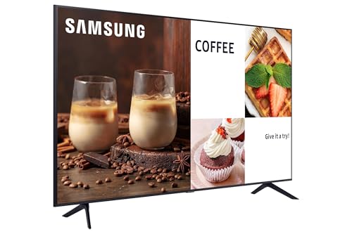 SAMSUNG 70-Inch Class Crystal UHD 4K BEC-H Series HDR Pro TV w/ 3D Surround Sound, PurColor, Contrast Enhancer, Use for Digital Signage Displays, Commercial TV, Alexa Built-In (LH70BECHLG, 2023 Model) - size: 70-inch, style: 2023 Version