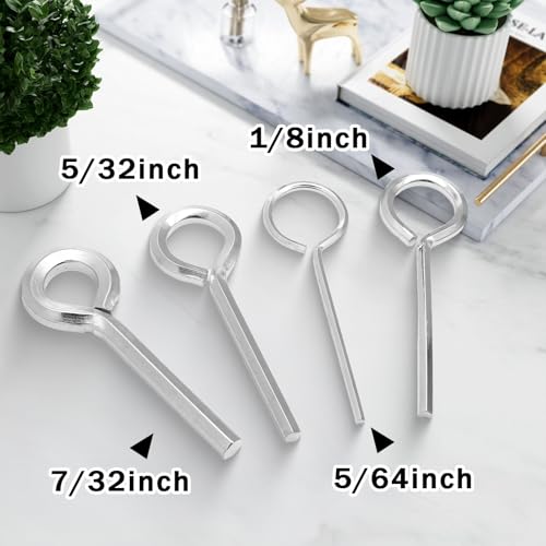 5/64 inch Standard Hex Dogging Key, Silver, 12 Pcs - color: Silver, size: 5/64