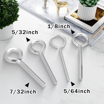 5/64 inch Standard Hex Dogging Key, Silver, 12 Pcs - color: Silver, size: 5/64