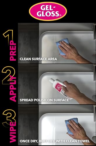 Gel-Gloss Home Kitchen & Bath Polish - Carnauba Wax Formulation, 16 oz.