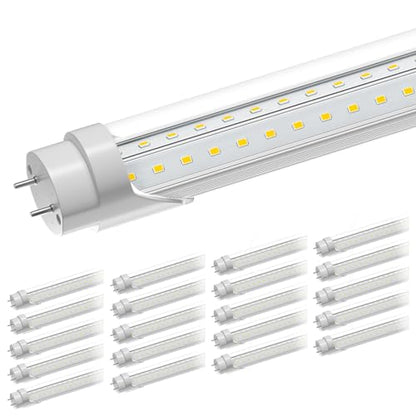 ONLYLUX T8 Led Bulbs 4 Foot 6500K 36W 5400LM 20 Pack