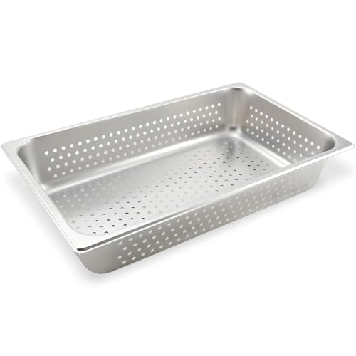 Winco Full Size Pan Perforated, 4-Inch, Medium - size: 4" Deep