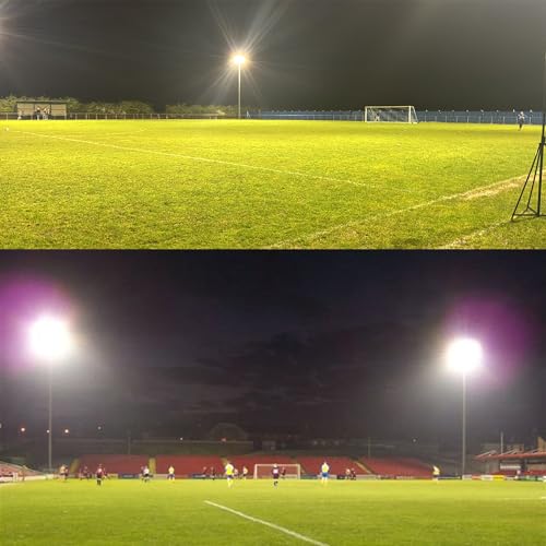 1000W LED Flood Lights,4200 watt Equivalent 98000LM Super Bright Outdoor LED Arena Lights 85-265V IP66 Waterproof 6000K Daylight Commercial Lighting for Stadium, Backyard, Parking Lots etc - size: 1000w_1pack