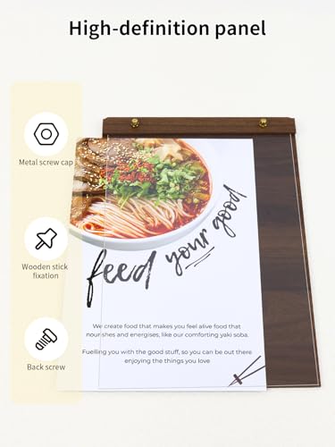 Tabletop Acrylic Sign Holder 8.5 x 11, Clear Slant Back Sign Stand - size: 8.5X11 Inch