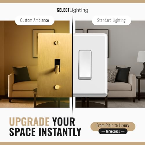 Select 3-Gang Solid Brass Toggle Switch, 3-Way Compatible with Faceplate - color: Satin Brass, size: 3 Gang, style: Toggle Switch