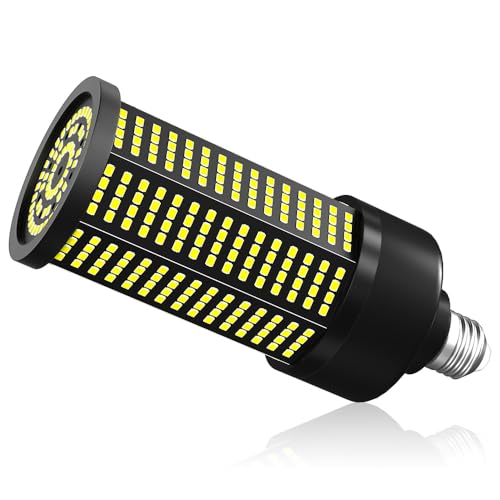80W LED Corn Lights Bulb 13460Lumens Super Bright 800W Equivalent E27/E26 Base Lamp Bulb 6000K Daylight 100-277V Large Area Light for Basement Parking Lot Backyard Factory Workshop Commercial Lighting