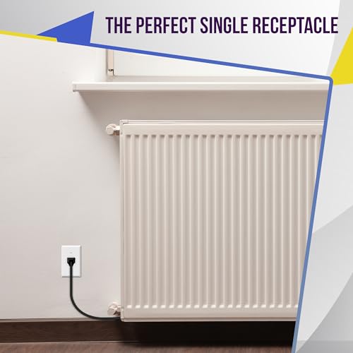 ENERLITES Single Receptacle Outlet, Tamper-Resistant, Commercial Grade, 3-Wire, Grounding Screw, 2-Pole, 5-20R, 20A 125V, UL Listed, 61200-TR-W, White - color: White, size: 1 Pack