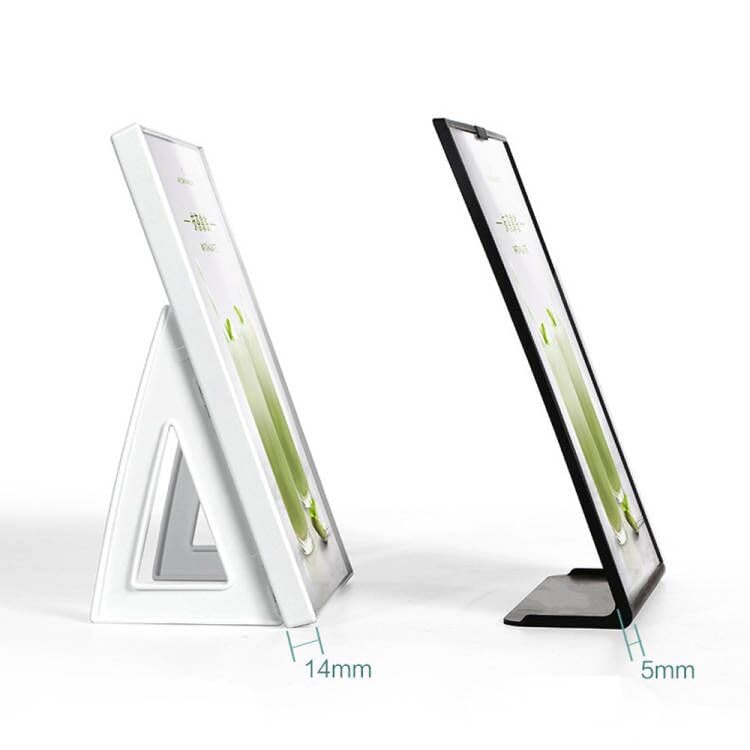 ABS Plastic Sign Holder L Shape (White A5 148×210mm/5.83×8.27inches)