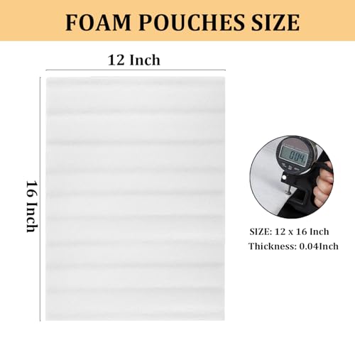 12x16Inch Cushioning Foam Pouches, Moving Packing Foam Pouches 50pcs - size: 12x16Ines(50pcs)