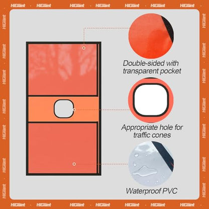 HiGiant 6 Pack Traffic Cone Sleeves, No Parking