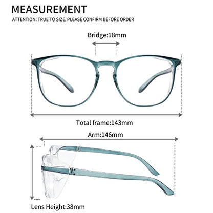 Alsenor Safety Glasses Anti Fog Goggles Protective Eyewear Blue Light Blocking Anti Dust UV Protection Glasses For Men Women (2 Pack (New Blue + Black)) - color: 2 Pack (New Blue + Black)
