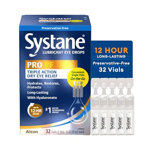 Systane PRO Preservative Free Eye Drops, 12 Hour Dry Eye Relief, 32 Vials - size: 32 Count (Pack of 1)