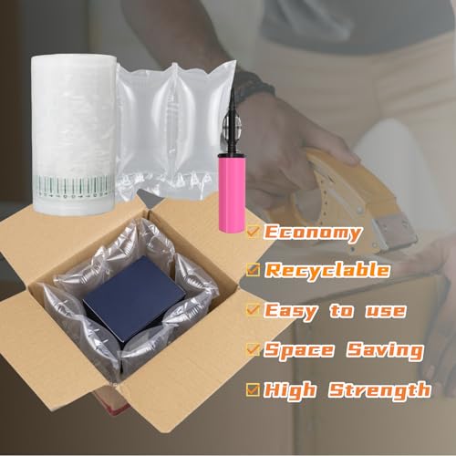 Packing Air Pillows for Shipping 600 Count Packaging Air Bags Inflatable Shipping Supplies Box Filler Alternative to Packing Peanuts, Purse Stuffers for Shape 4.72" x 9.84" - size: 4.72"x9.84"(600 Count)