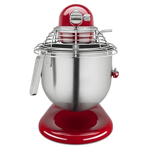 KitchenAid Commercial Series 8 Quart Bowl-Lift Stand Mixer with Stainless Steel Bowl Guard - KSMC895 - color: Empire Red, style: With Bowl Guard