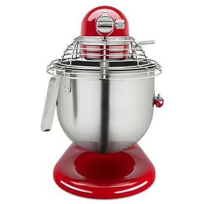 KitchenAid Commercial Series 8 Quart Bowl-Lift Stand Mixer with Stainless Steel Bowl Guard - KSMC895 - color: Empire Red, style: With Bowl Guard