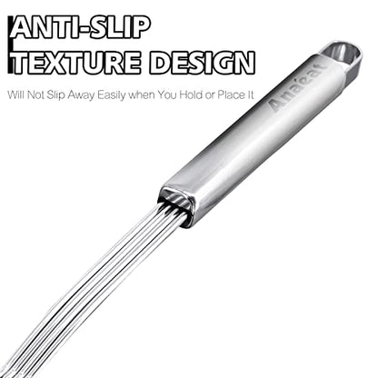 Anaeat Stainless Steel Spider Strainer Skimmer - Solid Kitchen Strainer Ladle with Long Handle for Cooking and Frying, Reinforced Double Coil Slotted Spoons for Pasta, Noodle, Spaghetti (7 Inch) - color: 7" Double Coil Skimmer