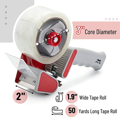 Mr. Pen- Heavy Duty Packing Tape Dispenser Gun, 2 Inch - color: Red, size: 2 Pack