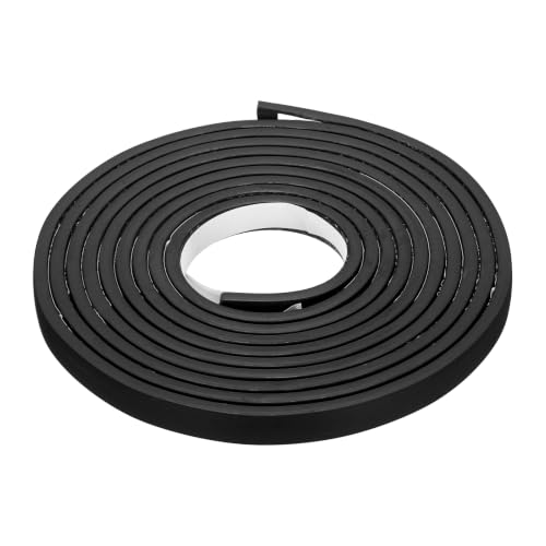 Smoke Fire Seal Strip 9.8Ft 12mm/0.47" Wx 5mm/0.2" T Black - color: Black, size: 9.8FT x 12mm / 0.47" W x 5mm / 0.2" T