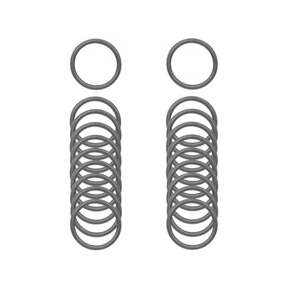 40pcs 4 Sizes O Rings Welded Strong Metal Heavy Duty Round Ring for Pet Collars Buckle Belts Strap Webbing Sewing - color: 1"(25mm) Gun Black 20pcs