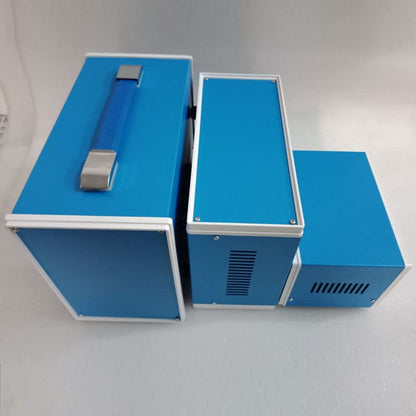 Fielect 10.71" x 5.43" x 8.39" Dustproof Electronic Junction Box Enclosure Project Box for Electronic Projects Metal Blue - size: 10.71" x 5.43" x 8.39"