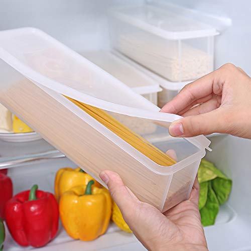 Guardians Pasta Container Noodle Food Storage Spaghetti Keeper Box with White Cover