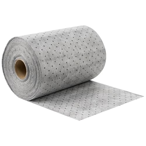 Oil Absorbent Pads Roll, 6 oz Oil Absorbent Mat 15" x 50' 1 Roll - color: Gray-1 Roll, size: 15" W x 50' L, 6 OZ