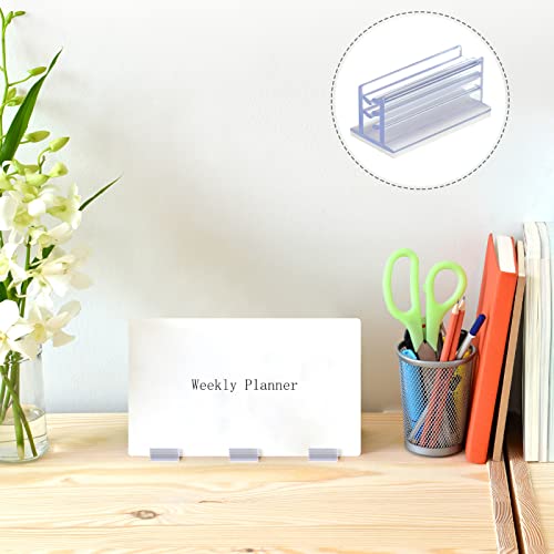 200 Pcs Self Adhesive Sneeze Guard Holder Acrylic Panels Name Tag