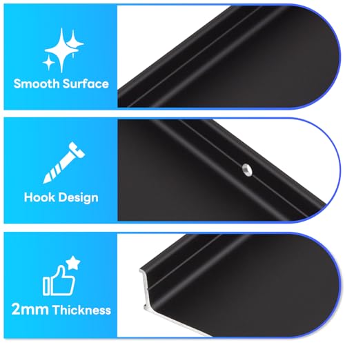 4" Extra-Wide Door Rain Drip Guard, 52" L Heavy Duty Aluminum Thickened Window Door Rain Deflector, Door Drip Cap, 0.8" Height Overhead Drip Edge (Black) - size: 52in-Black