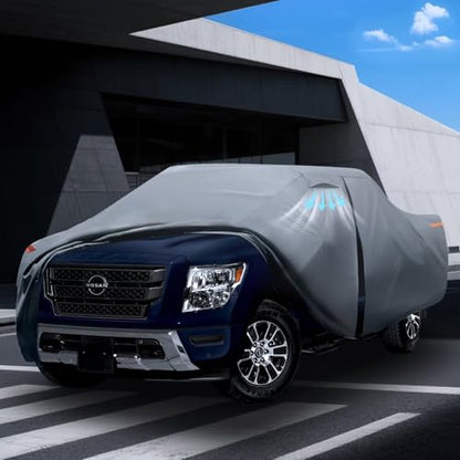 Ford F-150 Truck Cover Custom Fit 2008-2026 SuperCrew Cab Short Bed(5.5'-6.5') with Door Zipper, 12 Layer Pickup Truck Cover Waterproof All Weather, Car Tarp for Wind Dust Sun etc Protection. - size: Custom fit Ford F-150 SuperCrew Cab SB