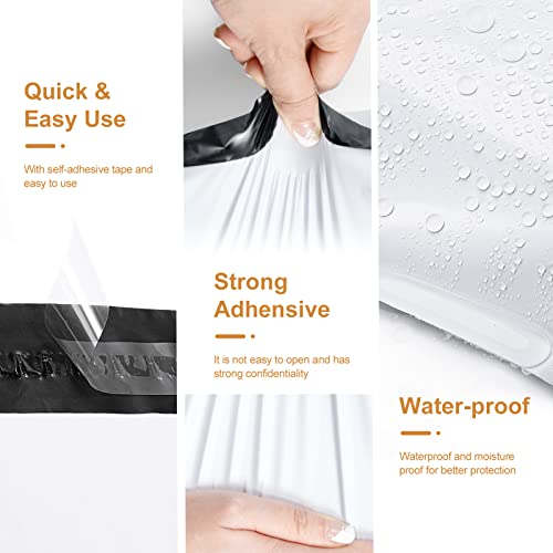 Metronic Large Poly Mailers 19x24 100 Pack, White Self Seal Shipping Bags - color: White, size: 19x24 100PC