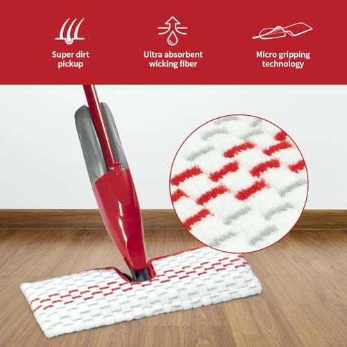 10 Pack Microfiber Spray Mop Pads Compatible with ProMist MAX Replace Head