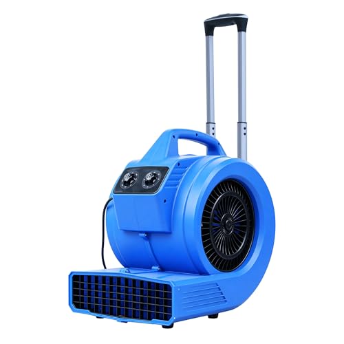 Blower Fan Air Mover - 1.5HP 5000 CFM - 3 Speed Floor Drying Fan - size: 5000CFM