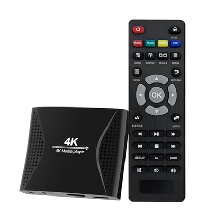 ACEMAX 4K Digital Signage Media Player — Auto Play & Loop USB Videos, No WiFi Needed, Supports USB up to 8TB & MicroSD 1TB, HDMI 4K H.265 Media Player for TV Displays