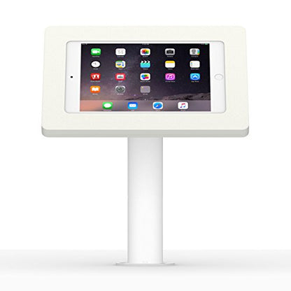 VidaMount White Enclosure and Fixed Neck Wall/Table Surface Mount [Bundle] Compatible with iPad mini 1/2/3 - color: White, size: iPad Mini 1/2/3
