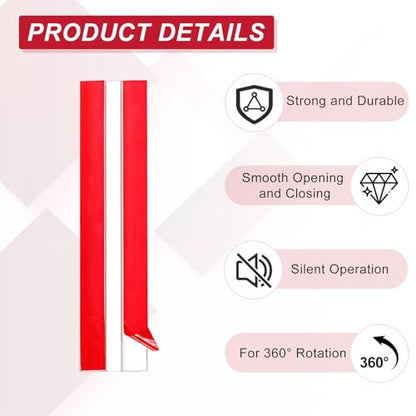uxcell 2pcs Acrylic Flexible Hinges 150x35mm Invisible Living Hinge 360° - size: 150x35mm