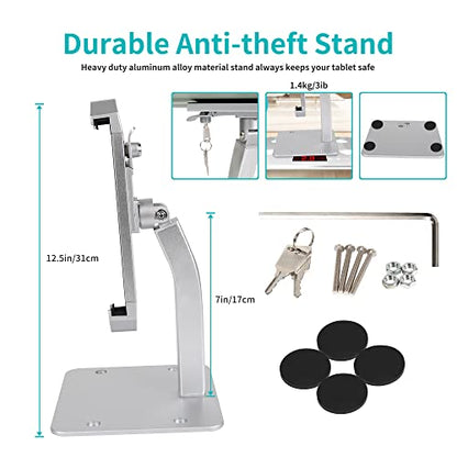 Anti Theft Tablet Stand for Desktop, Security Tablet Mount Retail Kiosk POS