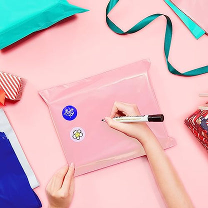 Fuxury Poly Mailers 14.5x19 Inch 50pc Shipping Bags for Small Business Pink - color: Light Pink, size: 14.5x19" 50pcs