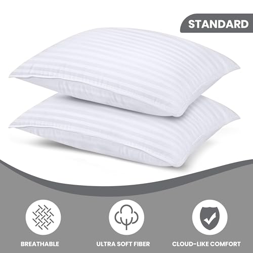 Utopia Bedding Bed Pillows for Sleeping, Pillows Standard Size Set of 2 - size: Standard (Pack of 2)