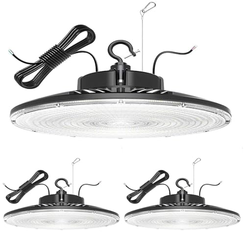 ADUB 240W UFO LED High Bay Light 5000K UL Listed 33600LM Dimmable 3 Pack