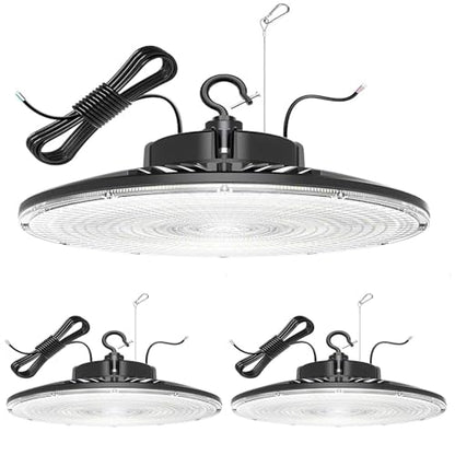 ADUB 240W UFO LED High Bay Light 5000K UL Listed 33600LM Dimmable 3 Pack