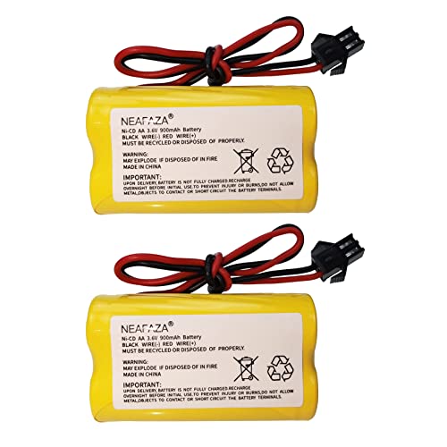 3.6V 900mAh NiCd Exit Sign Emergency Light Battery Replacement Compatible with Lithonia ELB B001 ELBB001 ELB-B001 Lithonia EU2 LED Interstate ANIC1566 Unitech 0253799(2 Pack) - size: 2 Pack
