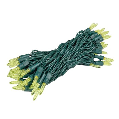 Novelty Lights 25FT 50 LED M5 Yellow Indoor Christmas Tree String Lights - color: Yellow